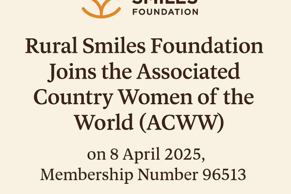 Rural Smiles Foundation Joins the Associated Country Women of the World (ACWW)