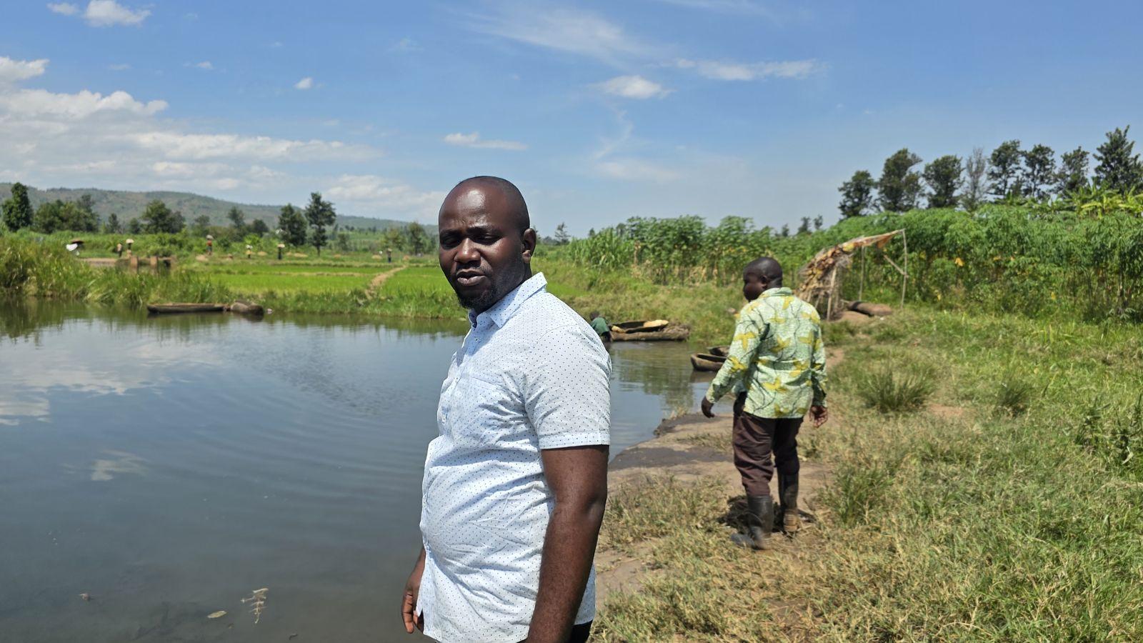 Agricultural field in Burundi affected by climate and livelihood pressure